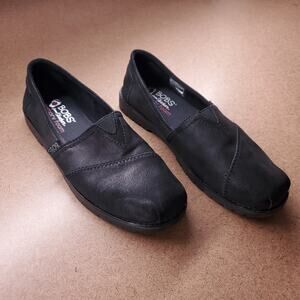 Bobs by Skechers Chill Lugs Urban Spell Shoes Women 8 Black Slip On Memory Foam